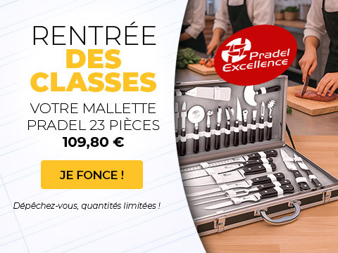 Mallette de cuisine 23 pièces Apprenti - PRADEL 109,80€ chez Manelli !