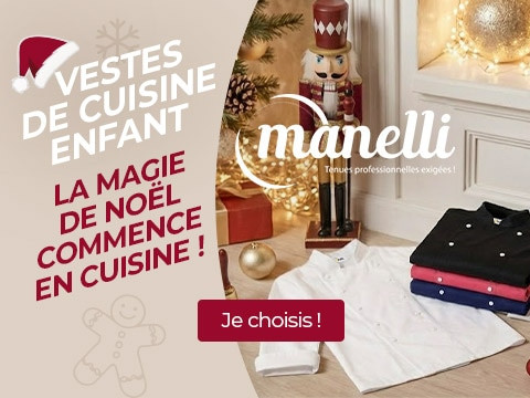 Vestes et tablier de cuisine enfant Manelli ! La magie commence en cuisine !