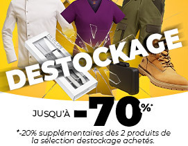  Vous avez raté les soldes ? Pas de soucis, le grand destockage a commencé chez Manelli !! Jusqu'à -70%, des affaires à ne pas manquer pour chaque métier, ne tardez pas !
