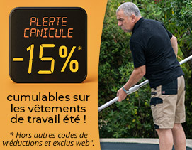 Pour vous accompagner dans vos journées les plus chaudes, Manelli vous propose une sélection d'essentiels de l'été à prix réduit : shorts, polos et t-shirts professionnels. Profitez de -15% de remise avec le code PRO25, cumulable avec les promotions déjà 