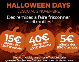???? Halloween Days : Jusqu’à 40€ offerts sur vos achats ! Profitez de prix dégressifs terrifiants sur Manelli.fr !