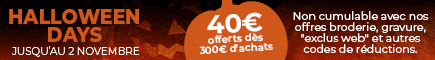 ???? Halloween Days : Jusqu’à 40€ offerts sur vos achats ! Profitez de prix dégressifs terrifiants sur Manelli.fr !