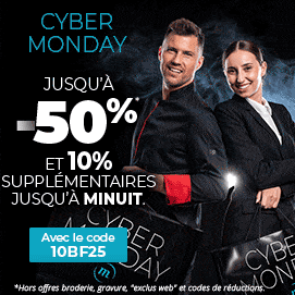 CyberMonday Manelli : Jusqu'à -50%* et 10% supplémentaires pendant 72H - Code 10BF25 - *Hors offres broderie, gravure, "exclus web" et codes de réductions.
