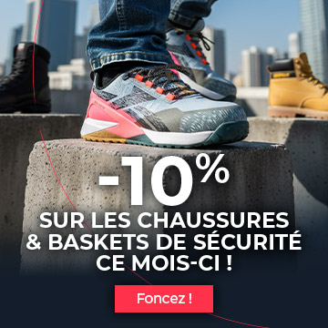 -10% sur les chaussures de sécurité ce mois-ci !