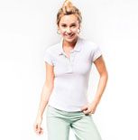 Polo Bio Femme Manches courtes Blanc