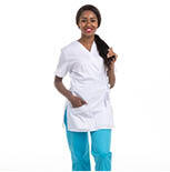 Blouse Esthéticienne Eco/Lyocell Cache-Coeur